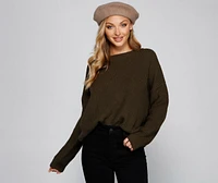 Twist and Stun Open Back Sweater