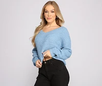 Cozy And Chic V Neck Sweater
