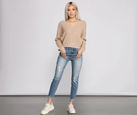 Cozy And Chic V Neck Sweater