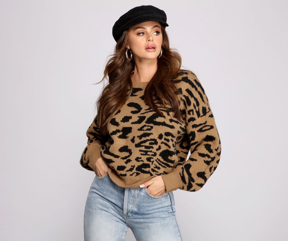 lane bryant leopard sweater