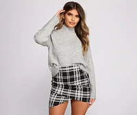 Basic And Chic Mock Neck Sweater