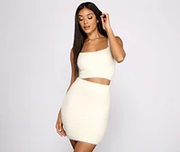 Trendy Babe Knit Crop Top