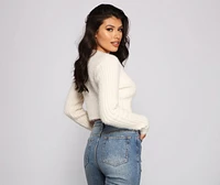 Effortlessly Trendy Fuzzy Knit Cardigan