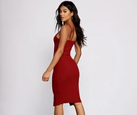 Better Basics Ribbed Knit Sweater Dress