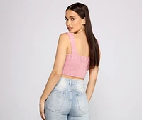 Cute And Chic Sweater Knit Crop Top