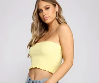 Basic Vibes Smocked Tube Top