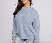 Twist and Stun Open Back Sweater