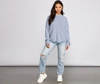 Twist and Stun Open Back Sweater