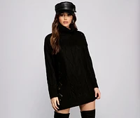 Loving Knit Oversized Cable Tunic