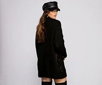 Loving Knit Oversized Cable Tunic