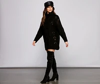 Loving Knit Oversized Cable Tunic