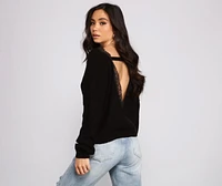 Keeping Knit Chic Lace Sweater