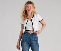 Perfect Match Short Sleeve Cardigan