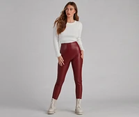 Eyelash Knit Crew Neck Crop Top
