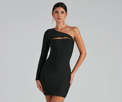Bring The Heat One Shoulder Bandage Dress