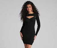 Hawt Crop Ribbed Sweater Top