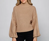 Cuddle Up Cable Knit Sweater