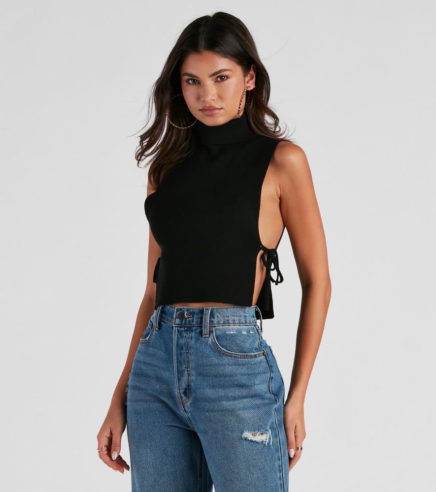 AE High Neck Sweater Tank Top