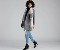 Trendy Staples Scallop Hem Sweater