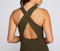 Casual-Chic Sweater Knit Dress