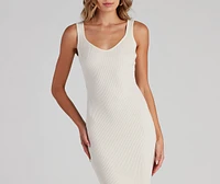 Essential Sleeveless Midi Dress