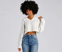 Loving Knit Cropped Sweater