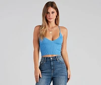 Limelight Lace Up Knit Top