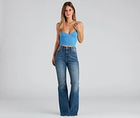 Limelight Lace Up Knit Top
