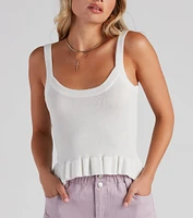 Perfectly Ripe Peplum Tank Top