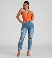 Sweet Spot Sweater Knit Bustier