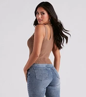 Piece Of Me Cutout Rib Knit Crop Top