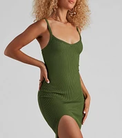 Keep It Light Sweater Midi Dress