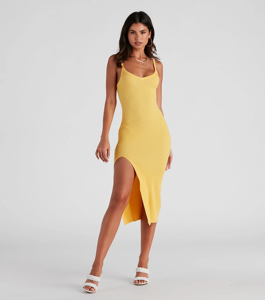 Keep It Light Sweater Midi Dress