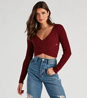 Chill Cutie Cable Knit Sweater