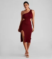 Only View One Shoulder Sweater Dress