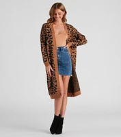 Into the Wild Leopard Duster Cardigan