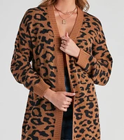 Into the Wild Leopard Duster Cardigan
