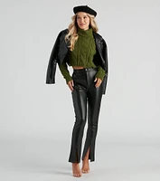 Cozy Cable Knit Turtleneck Sweater