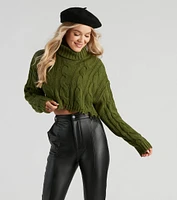Cozy Cable Knit Turtleneck Sweater