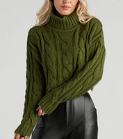 Cozy Cable Knit Turtleneck Sweater