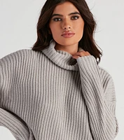 Autumn Air Turtleneck Knit Sweater