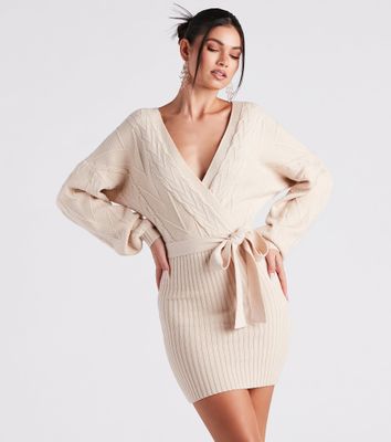 Style Warm Up Sweater Knit Dress