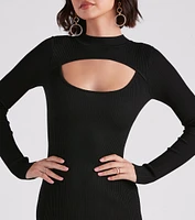 Wonderful Winter Sweater Midi Dress