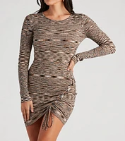Autumn Chic Mini Sweater Dress