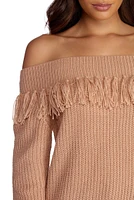 Tassel Detail Pullover Sweater