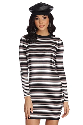 On The Cool Scale Sweater Dress