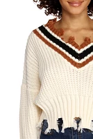 Best Style Varsity Striped Sweater