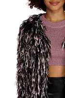 Fab Fringe Shaggy Cardigan