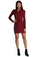 Zipped With Style Knit Dress