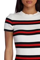 Stripe It Right Sweater Dress